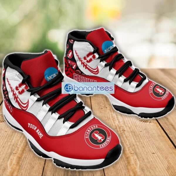 Stanford Cardinal Air Jordan 11 Sneakers Custom Name Special Shoes For Fans Product Photo 3