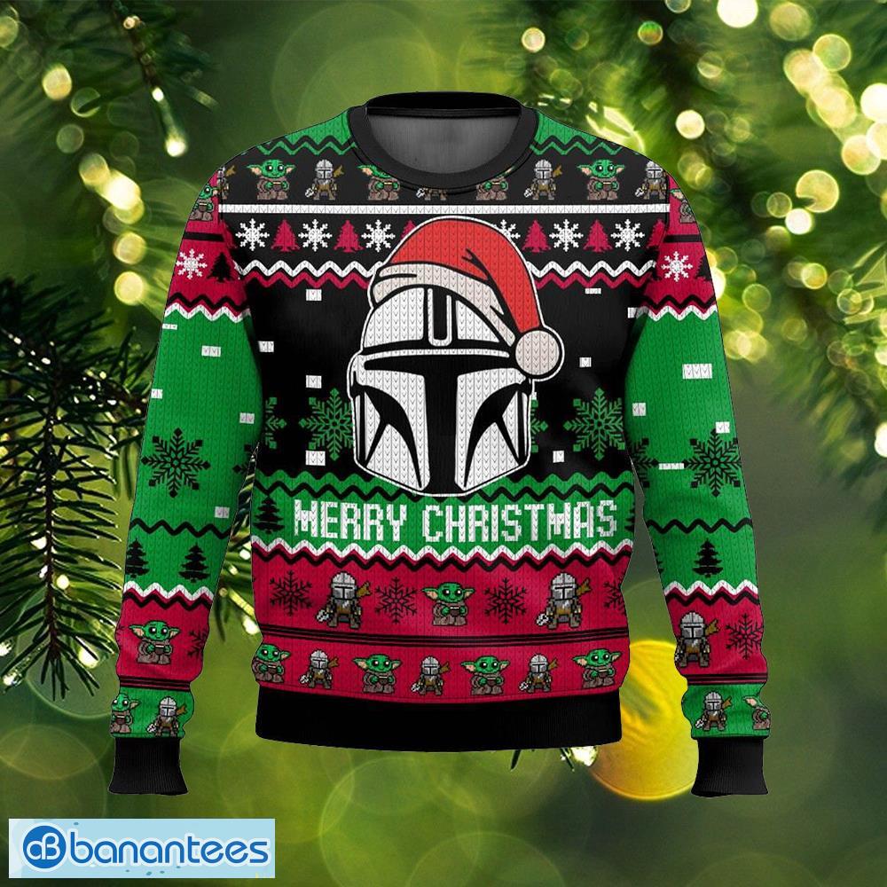 star wars mandalorian ugly sweater frozen ugly christmas sweater gift for men and women image Star Wars Mandalorian Ugly Sweater Frozen Ugly Christmas Sweater Gift For Men And Women - Star Wars Mandalorian Ugly Sweater Photo_1