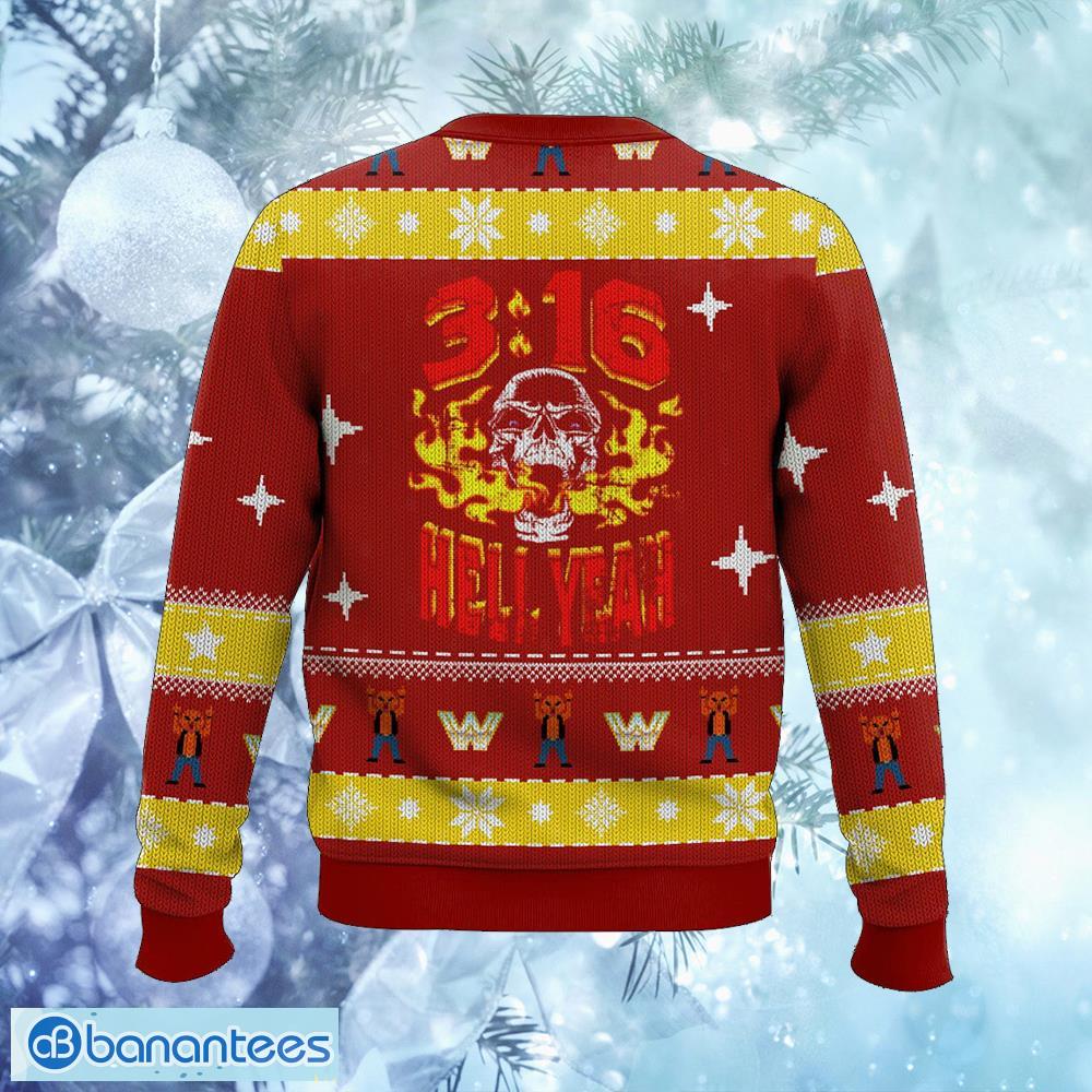 steve austin wwe christmas ugly sweater snowball knitted christmas sweater gift for adult 1 image Steve Austin WWE Christmas Ugly Sweater Snowball Knitted Christmas Sweater Gift For Adult - Steve Austin WWE Christmas Ugly Sweater Photo_2