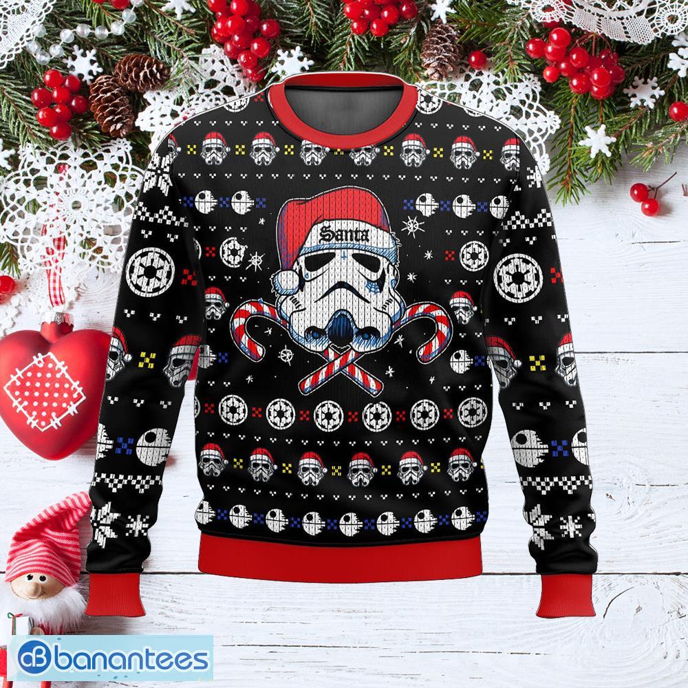 stormtrooper ugly sweater wassail knitted christmas sweater aop gift holidays image Stormtrooper Ugly Sweater Wassail Knitted Christmas Sweater AOP Gift Holidays - Stormtrooper Ugly Sweater Photo_1