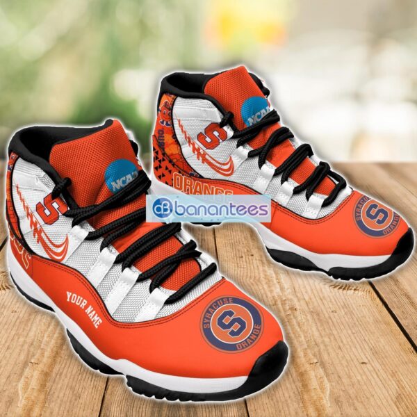 Syracuse Orange Air Jordan 11 Sneakers Custom Name Special Shoes For Fans Product Photo 3
