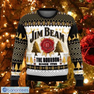 Jim Beam The Bourbon Candlelight Knitted Christmas Sweater AOP Gift For Men And Women - Jim Beam The Bourbon Ugly Christmas Sweater Photo_1