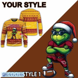 NFL Arizona Cardinals Grinch Football Ugly 3D Sweater Gift For Christmas - NFL Arizona Cardinals New Grinch Ugly Christmas Sweater Photo 2