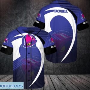 taco bell 3D All Over Printed Baseball Jersey Shirt For Fans Product Photo 1