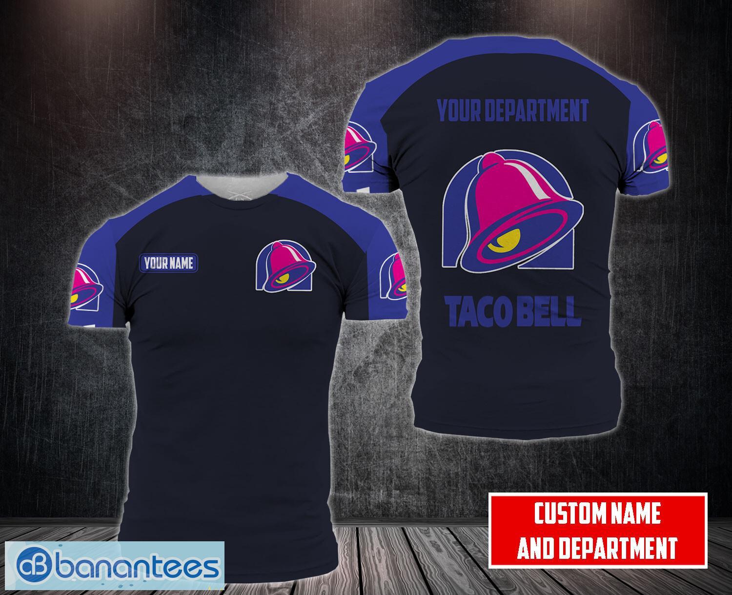 taco bell limited 3d t shirt custom name image Taco Bell Limited 3D T-Shirt Custom Name Product Photo 1