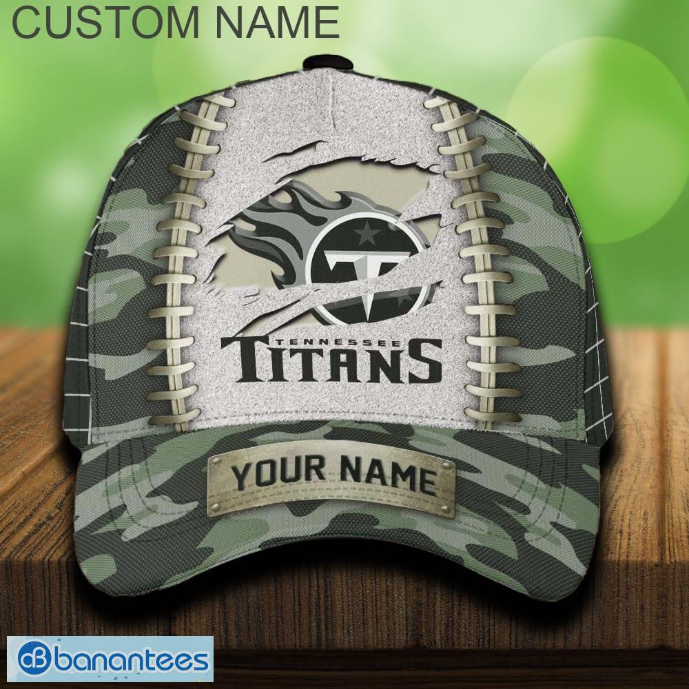 tennessee titans 3d hat and cap beach design camo green for fans gift custom name image Tennessee Titans 3D Hat And Cap Beach Design Camo Green For Fans Gift Custom Name - Tennessee Titans 3D Hat And Cap Camo_1