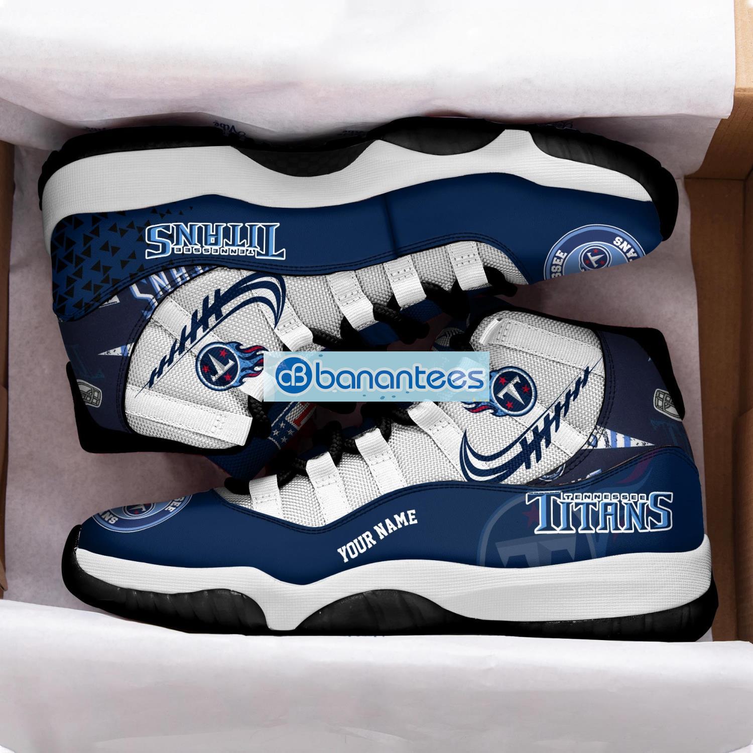 tennessee titans air jordan 11 sneakers custom name special shoes for fans 1 image Tennessee Titans Air Jordan 11 Sneakers Custom Name Special Shoes For Fans Product Photo 2