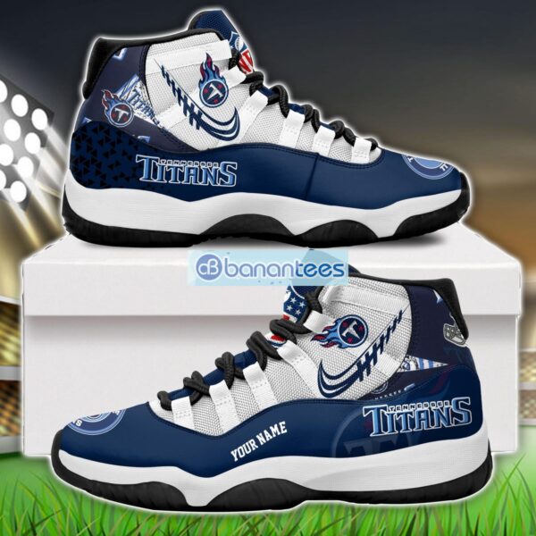 Tennessee Titans Air Jordan 11 Sneakers Custom Name Special Shoes For Fans Product Photo 1