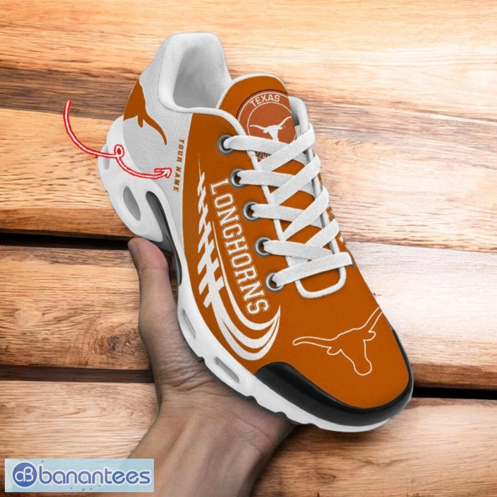 texas longhorns custom name air cushion tn shoes for men and women image Texas Longhorns-Custom Name Air Cushion TN Shoes For Men And Women Product Photo 1