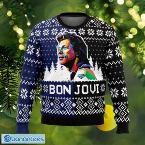 Bon Jovi Stitch Ugly Xmas Sweater Gift For Men And Women - Bon Jovi Ugly Christmas Sweater Photo_1