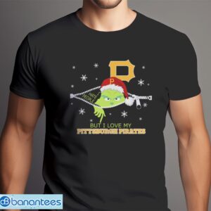 The Grinch I Hate People But I Love Pittsburgh Pirates Christmas T-shirt Product Photo 6