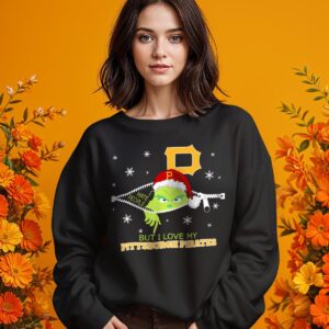 The Grinch I Hate People But I Love Pittsburgh Pirates Christmas T-shirt Product Photo 8