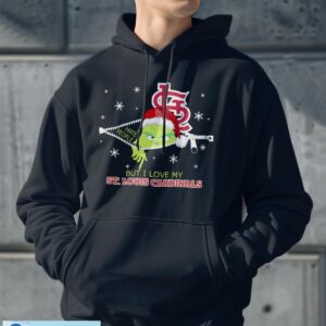 The Grinch I Hate People But I Love St Louis Cardinals Christmas T-Shirt Product Photo 4