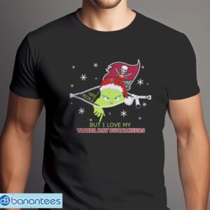 The Grinch I Hate People But I Love Tampa Bay Buccaneers Christmas T-shirt Product Photo 6