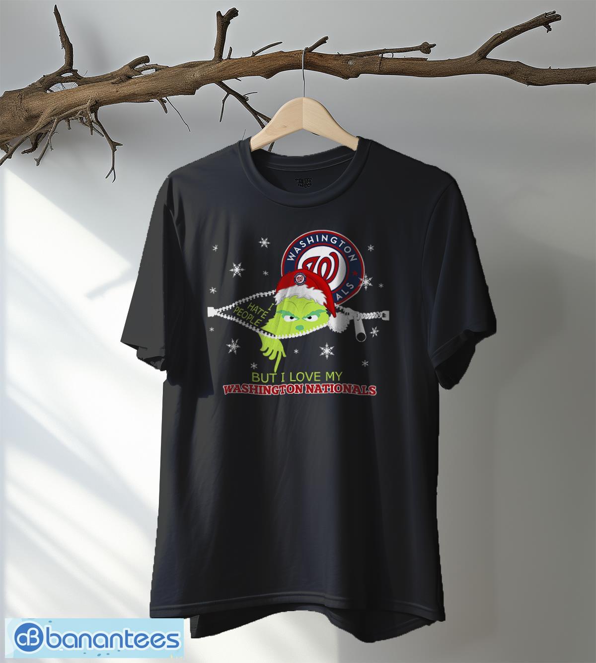 the grinch i hate people but i love washington nationals christmas t shirt 4 image The Grinch I Hate People But I Love Washington Nationals Christmas T-shirt Product Photo 5