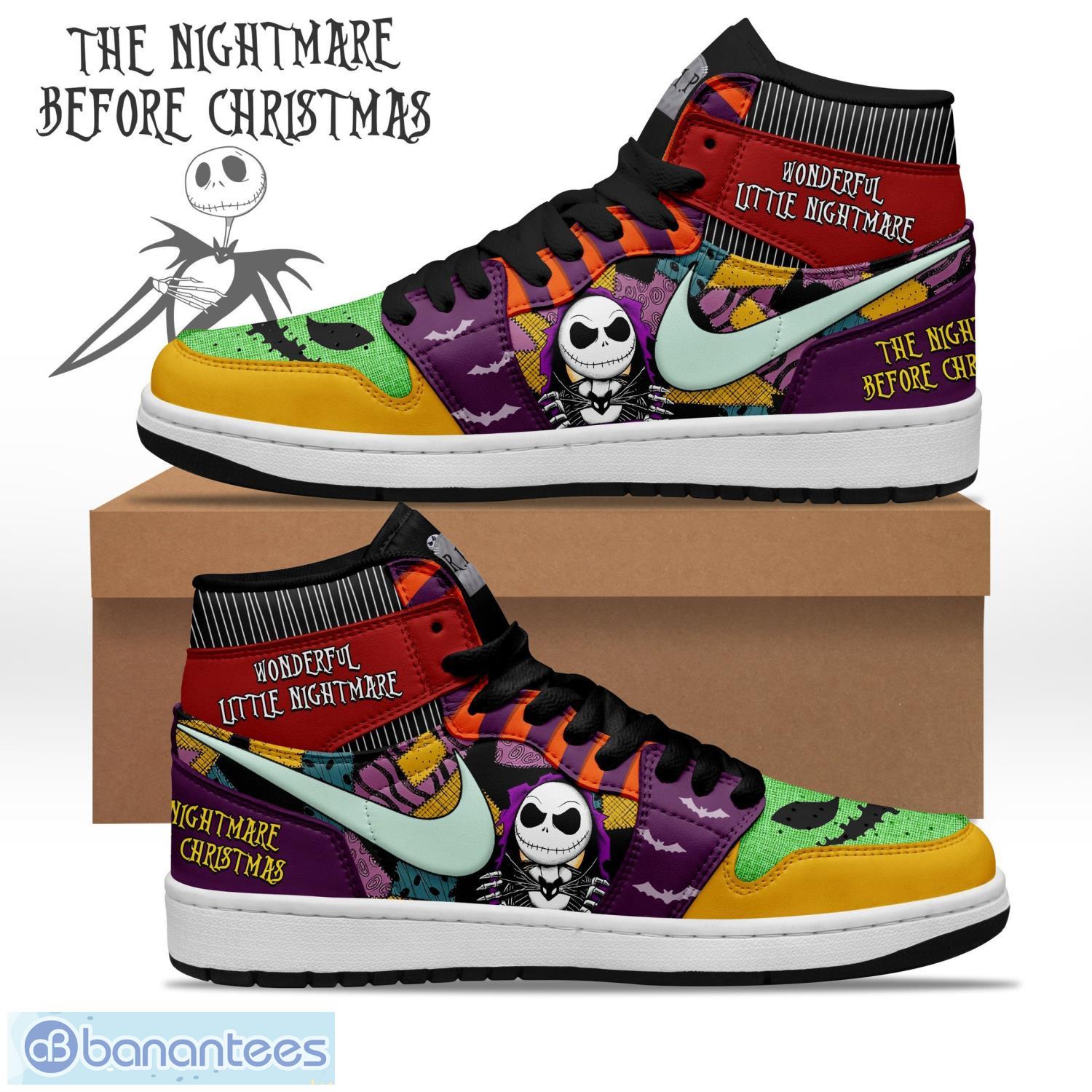 the nightmare before christmas air jordan hightop sneakers shoes air jd1 for men and women image The Nightmare Before Christmas Air Jordan Hightop Sneakers Shoes Air JD1 For Men And Women Product Photo 1