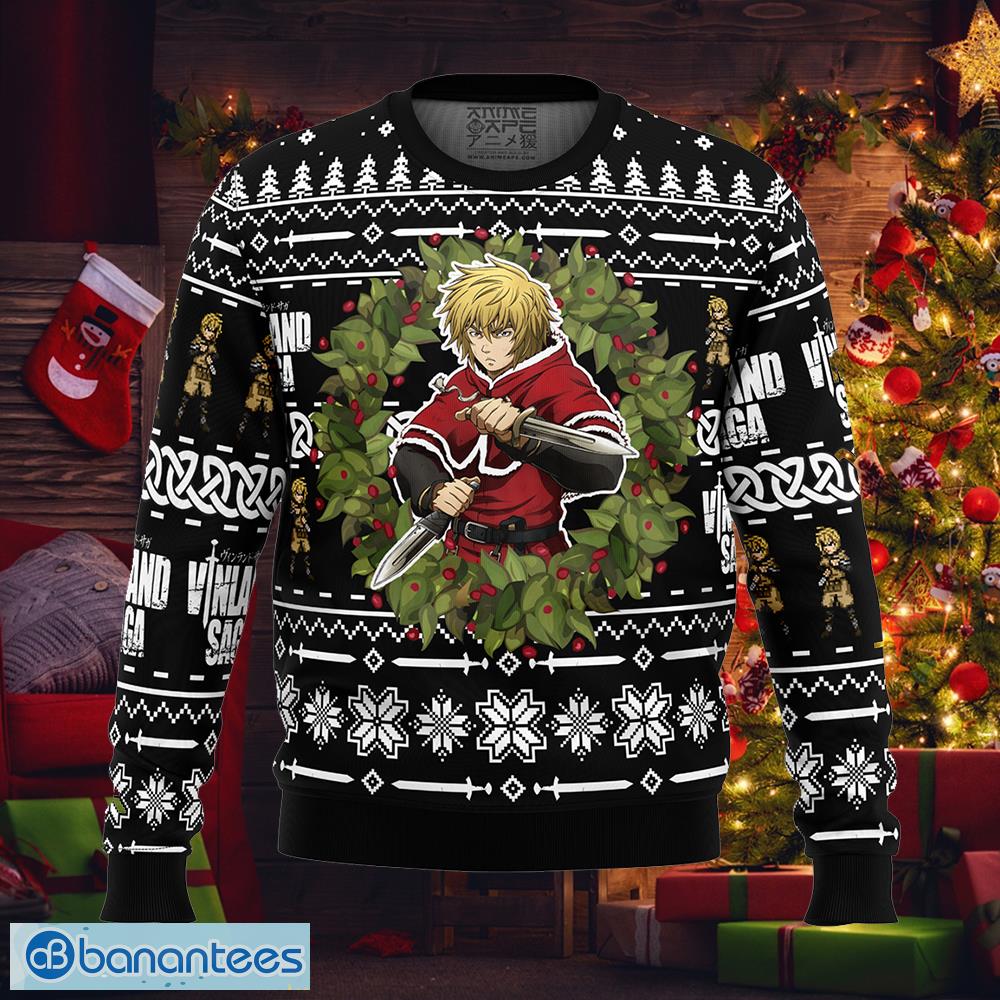 thorfinn vinland saga warmth ugly christmas sweater gift for men and women image Thorfinn Vinland Saga Warmth Ugly Christmas Sweater Gift For Men And Women - Thorfinn Vinland Saga Ugly Christmas Sweater Photo_1