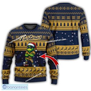 NCAA FIU Panthers Player Grinch Knitted Xmas Sweater Gift Holidays - NCAA FIU Panthers New Grinch Ugly Christmas Sweater Photo 1