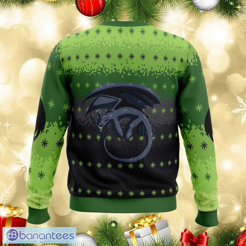 toothless gather knitted christmas sweater gift for adult 1 image Toothless Gather Knitted Christmas Sweater Gift For Adult - Toothless Ugly Christmas Sweater Photo_2
