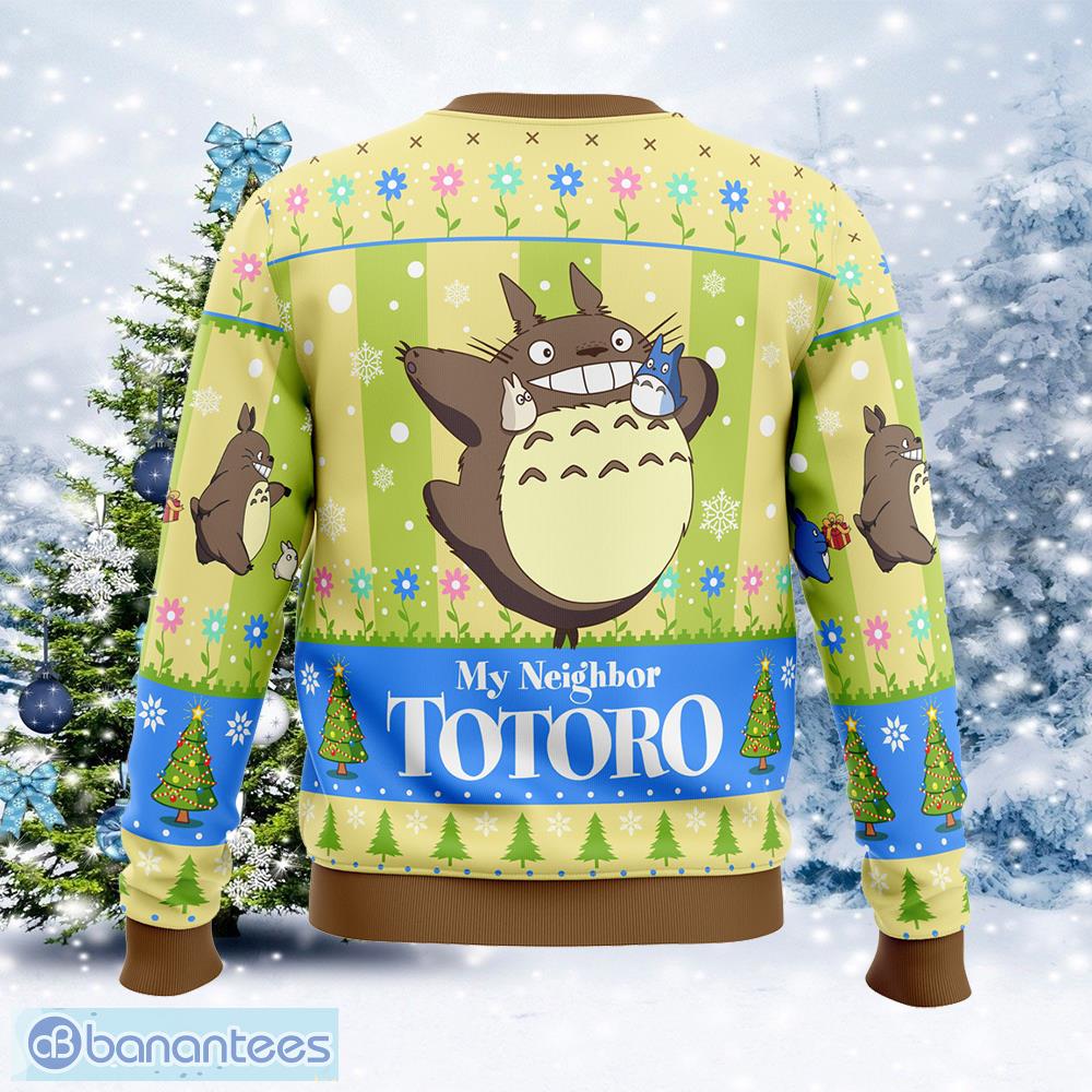 totoro and friends my neighbor totoro event ugly christmas sweater gift for men and women 1 image Totoro and Friends My Neighbor Totoro Event Ugly Christmas Sweater Gift For Men And Women - Totoro and Friends My Neighbor Totoro Ugly Christmas Sweater Photo_2