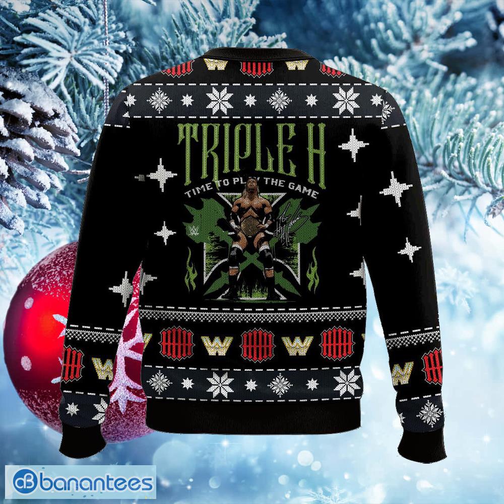 triple h ugly sweater friends ugly christmas 3d sweater gift for adult 1 image Triple H Ugly Sweater Friends Ugly Christmas 3D Sweater Gift For Adult - Triple H Ugly Sweater Photo_2