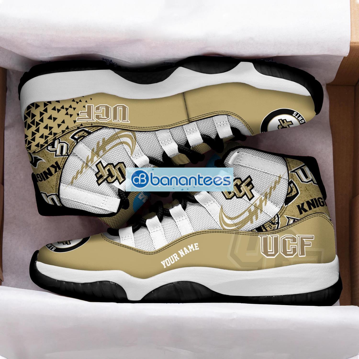ucf knights air jordan 11 sneakers custom name special shoes for fans 1 image UCF Knights Air Jordan 11 Sneakers Custom Name Special Shoes For Fans Product Photo 2