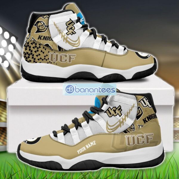 UCF Knights Air Jordan 11 Sneakers Custom Name Special Shoes For Fans Product Photo 1