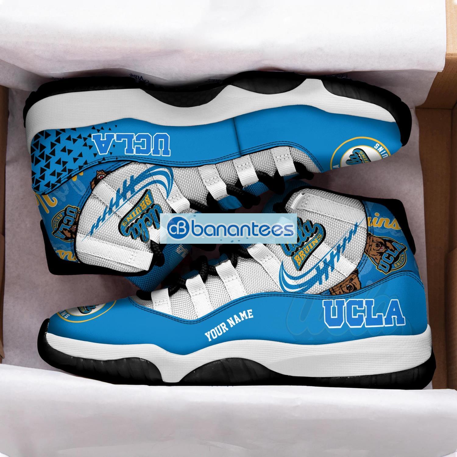 ucla bruins air jordan 11 sneakers custom name special shoes for fans 1 image UCLA Bruins Air Jordan 11 Sneakers Custom Name Special Shoes For Fans Product Photo 2
