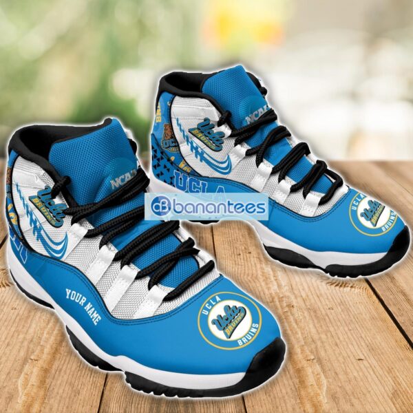 UCLA Bruins Air Jordan 11 Sneakers Custom Name Special Shoes For Fans Product Photo 3