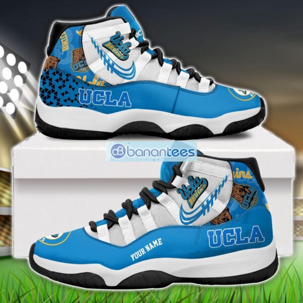 UCLA Bruins Air Jordan 11 Sneakers Custom Name Special Shoes For Fans Product Photo 1
