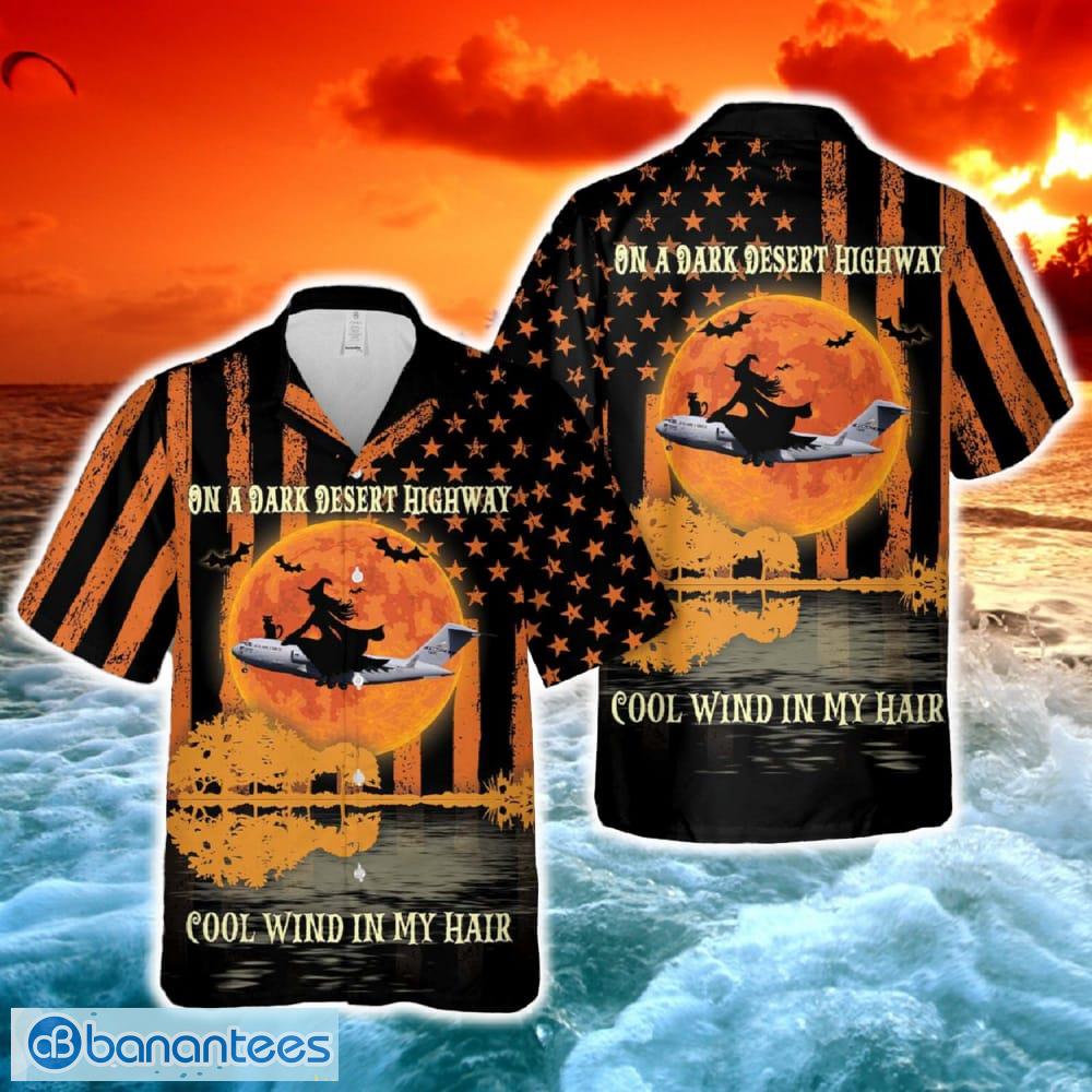 us air force boeing c 17 globemaster iii 105 aw new york ang halloween hawaiian shirt image US Air Force Boeing C-17 Globemaster III 105 AW New York ANG Halloween Hawaiian Shirt - US Air Force Boeing C-17 Globemaster III 105 AW New York ANG Halloween Hawaiian Shirt-1