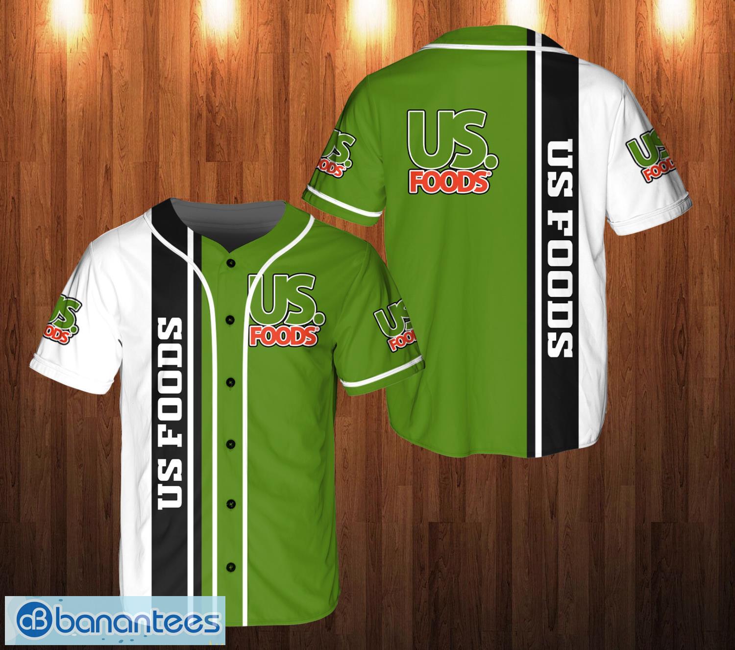 us foods 3d all over printed baseball jersey shirt for fans image us foods 3D All Over Printed Baseball Jersey Shirt For Fans Product Photo 1