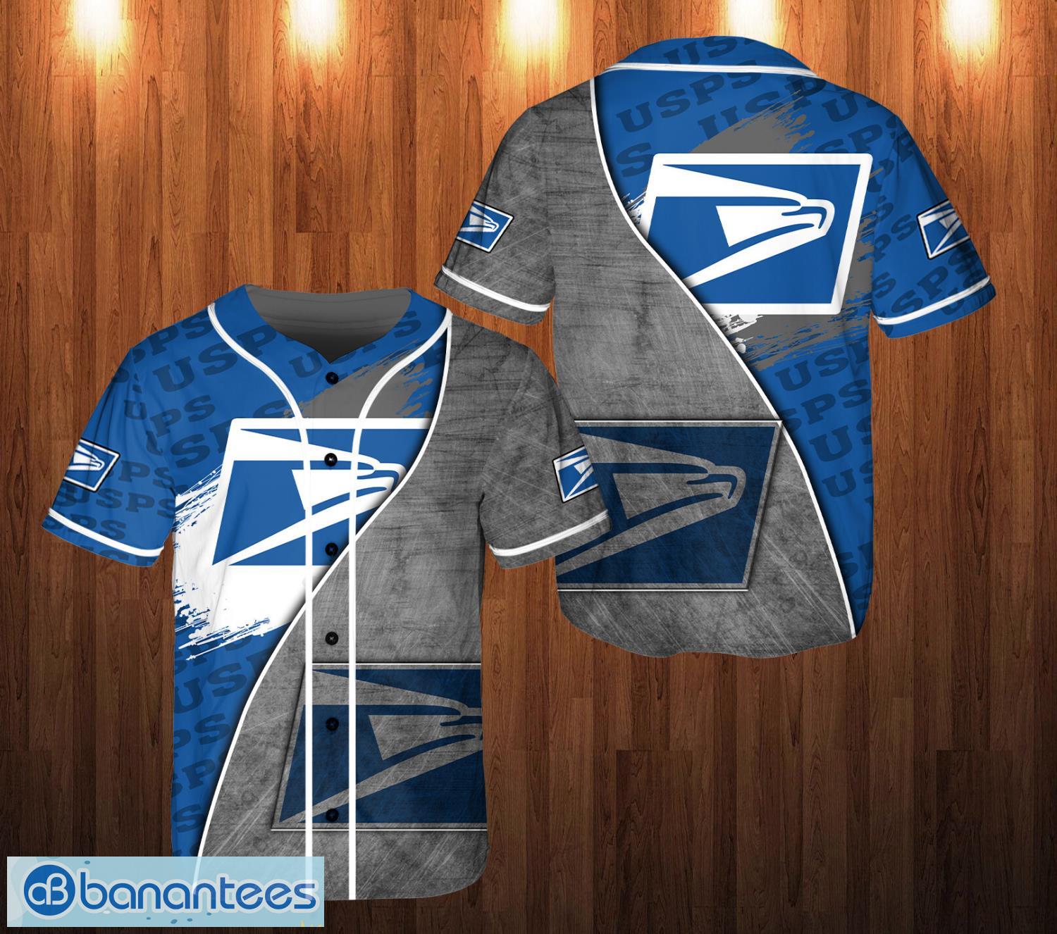 usps 3d all over printed baseball jersey shirt for fans image usps 3D All Over Printed Baseball Jersey Shirt For Fans Product Photo 1