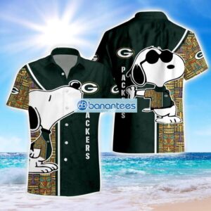 Green Bay Packers Hawaiian Shirt Snoopy NFL Fans Beach Shirt Product Photo 1