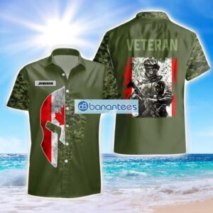 Canadian Veteran Soldier Hawaii Shirt Beach Shirt For Men And Women Custom Name Style 14 Product Photo 1