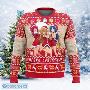 Christmas Girls Toradora! Manger Ugly Christmas 3D Sweater Gift For Adult - Christmas Girls Toradora! Ugly Christmas Sweater Photo_1