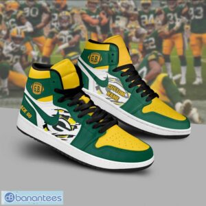 Green Bay Packers Air Jordan Hightop Sneakers Shoes AJ1 Gift Ideas Shoes Product Photo 2