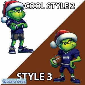 NFL Seattle Seahawks Grinch Football Ugly Sweater Gift For Christmas - NFL Seattle Seahawks New Grinch Ugly Christmas Sweater Photo 3