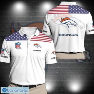 Denver Broncos Sport Polo Shirt Custom Name Sport Gifts Ideas For Father's Days Product Photo 1