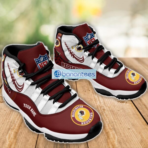 Washington Redskin Air Jordan 11 Sneakers Custom Name Special Shoes For Fans Product Photo 3