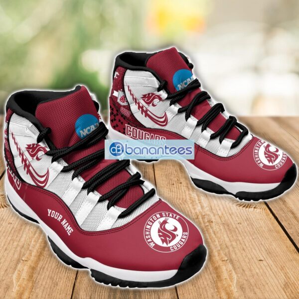 Washington State Cougars Air Jordan 11 Sneakers Custom Name Special Shoes For Fans Product Photo 3