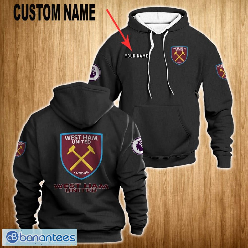 west ham united full print 3d hoodie black new for fans gift men women custom name image West Ham United Full Print 3D Hoodie Black New For Fans Gift Men Women Custom Name - West Ham United Full Print 3D Hoodie Black New For Fans Gift Men Women Custom Name