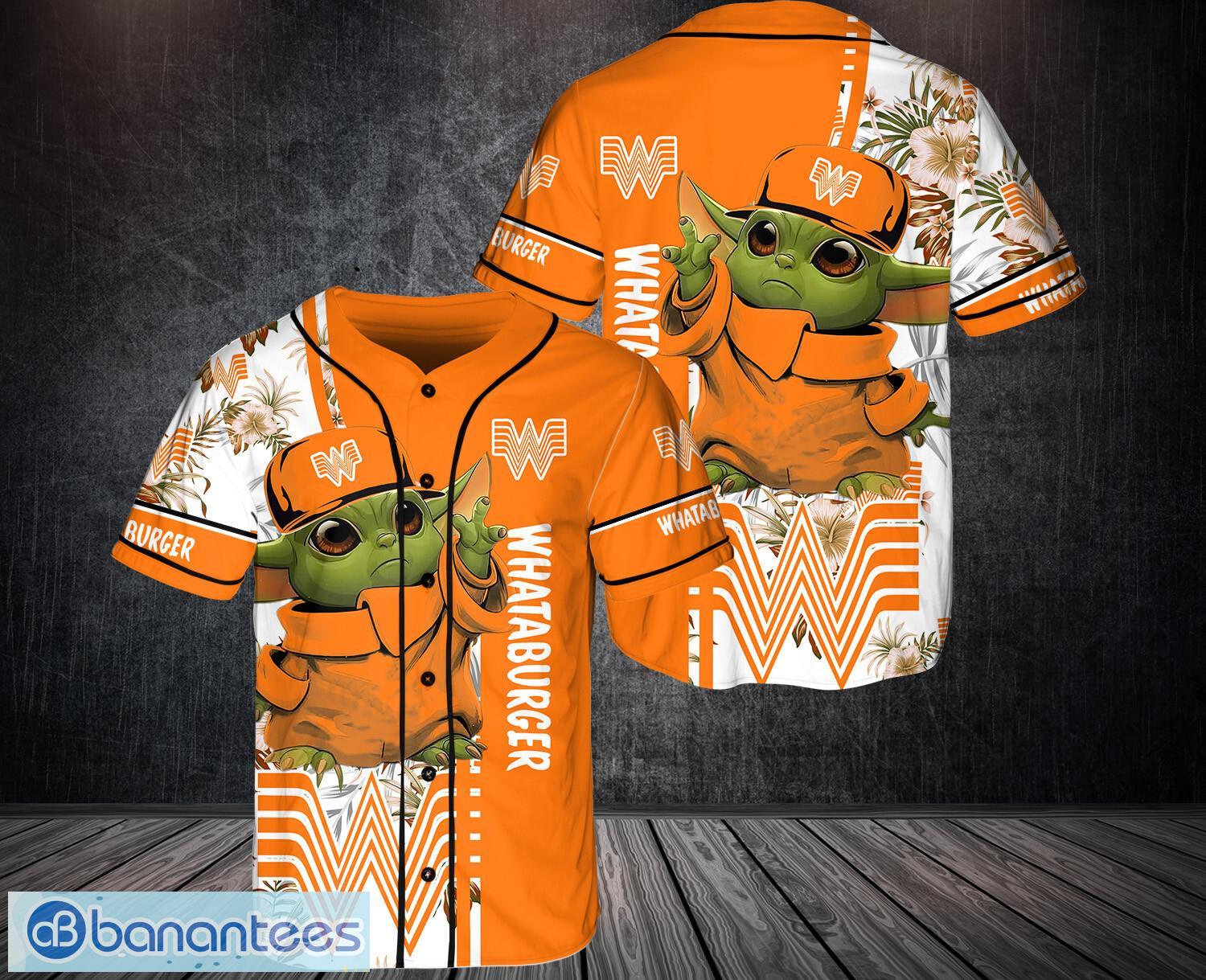 whataburger 3d all over printed baseball jersey shirt for fans image whataburger 3D All Over Printed Baseball Jersey Shirt For Fans Product Photo 1