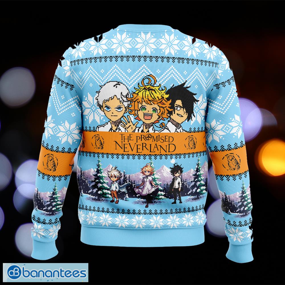 white christmas the promised neverland woven ugly xmas sweater gift for men and women 1 image White Christmas The Promised Neverland Woven Ugly Xmas Sweater Gift For Men And Women - White Christmas The Promised Neverland Ugly Christmas Sweater Photo_2