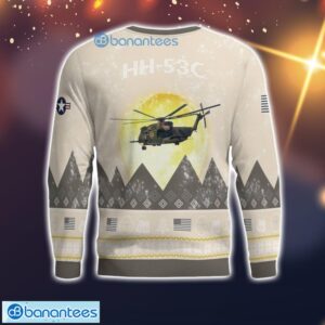HH-53C Super Jolly Green Giant HH53C All Printed Aircraft Moonlight Ugly Christmas Sweater Christmas Gift Product Photo 3