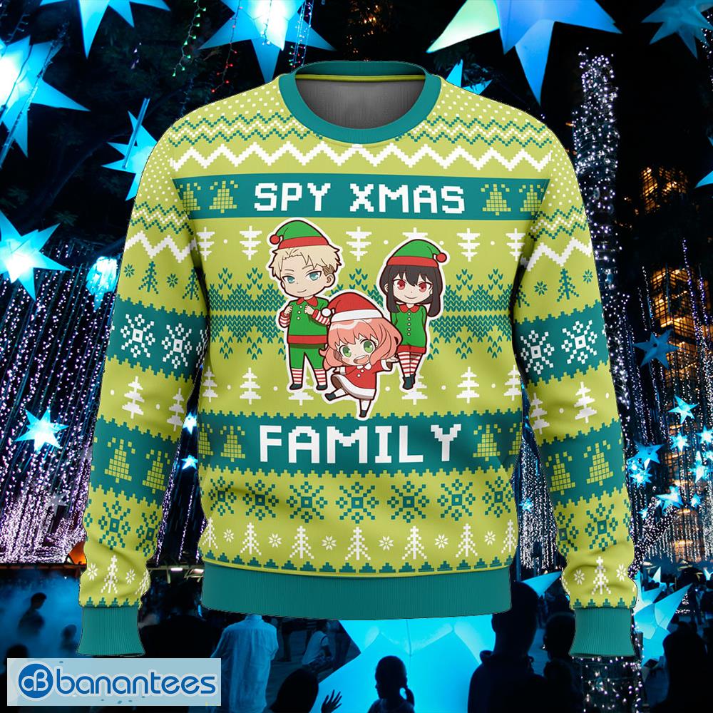 xmas family spy x family pullover ugly christmas 3d sweater gift for adult image Xmas Family Spy X Family Pullover Ugly Christmas 3D Sweater Gift For Adult - Xmas Family Spy X Family Ugly Christmas Sweater Photo_1