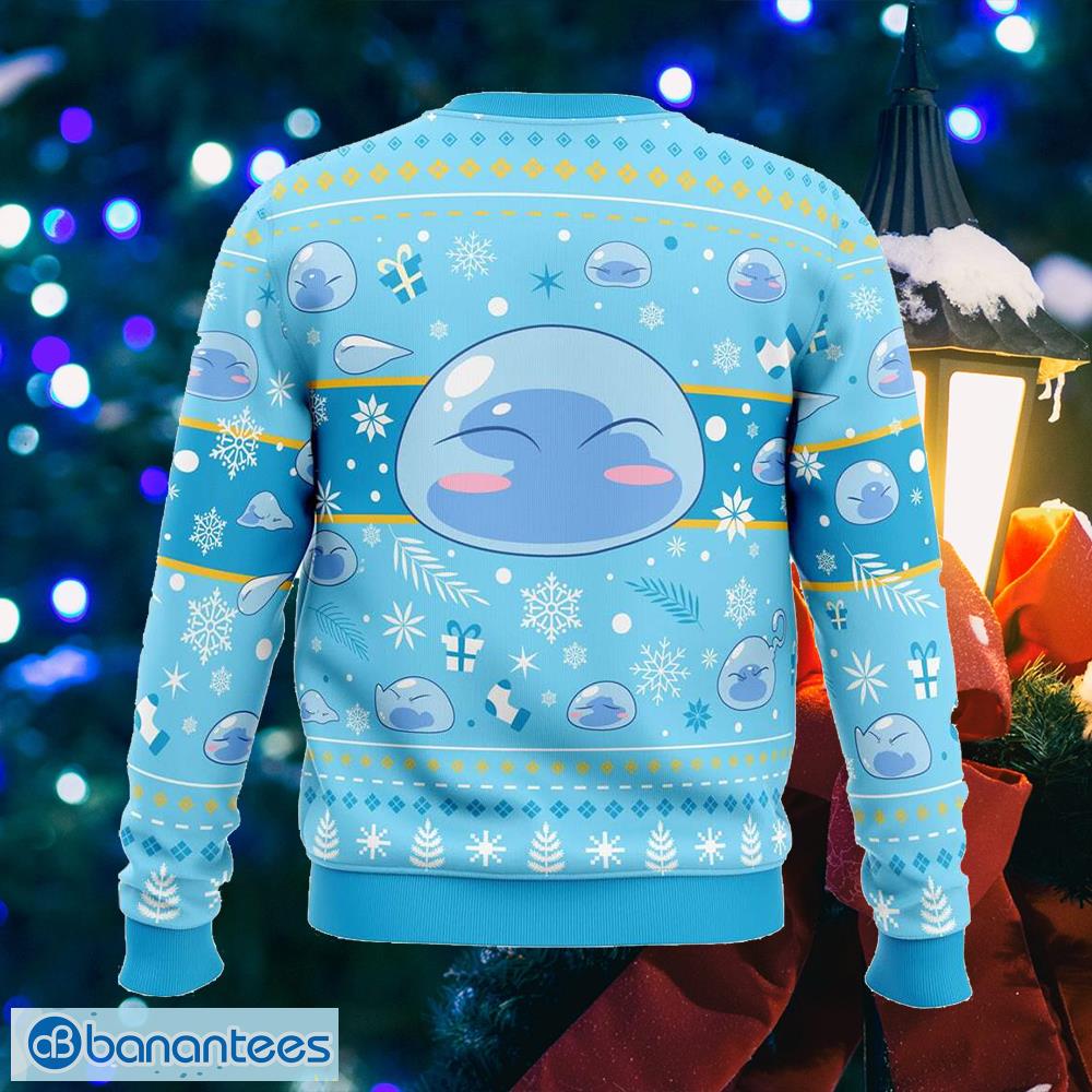 xmas slime that time i got reincarnated as a slime textile ugly christmas sweater gift for men and women 1 image Xmas Slime That Time I Got Reincarnated as a Slime Textile Ugly Christmas Sweater Gift For Men And Women - Xmas Slime That Time I Got Reincarnated as a Slime Ugly Christmas Sweater Photo_2