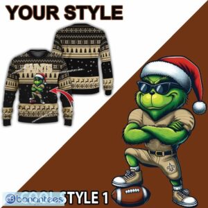 NFL New Orleans Saints Grinch Style Ugly Christmas Sweater Gift For Adult - NFL New Orleans Saints New Grinch Ugly Christmas Sweater Photo 2
