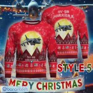 Aircraft Moonight AV-8B Harrier II AV8B Ugly Xmas Sweater Gift Holidays - AV-8B Harrier II AV8B Aircraft Moonlight Ugly Christmas Sweater_46