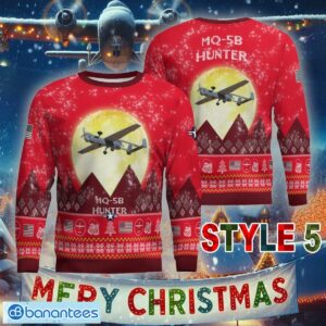 Aircraft Moonight MQ-5B Hunter MQ5B Knitted Christmas Sweater AOP Gift For Adult - MQ-5B Hunter MQ5B Aircraft Moonlight Ugly Christmas Sweater_46